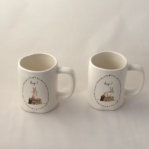 Rae Dunn HIP! & HOP! Easter mugs
